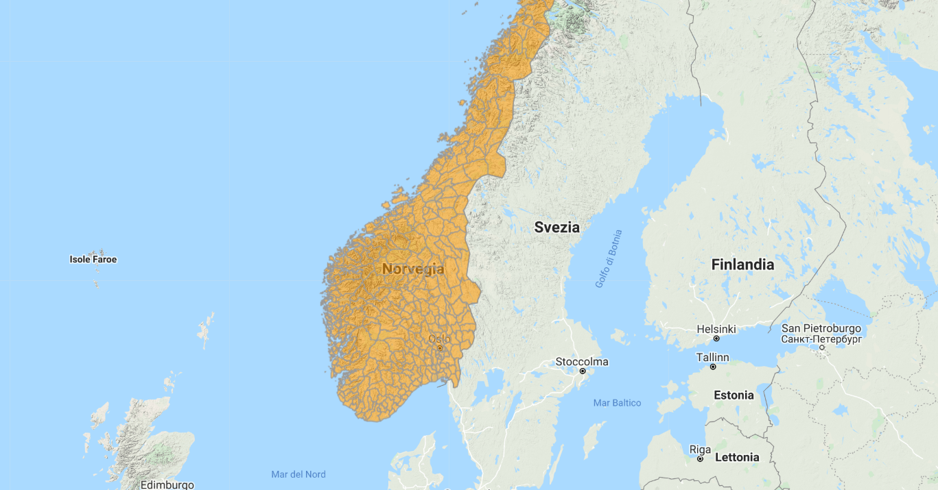 Aggiornamento uGeo Norvegia