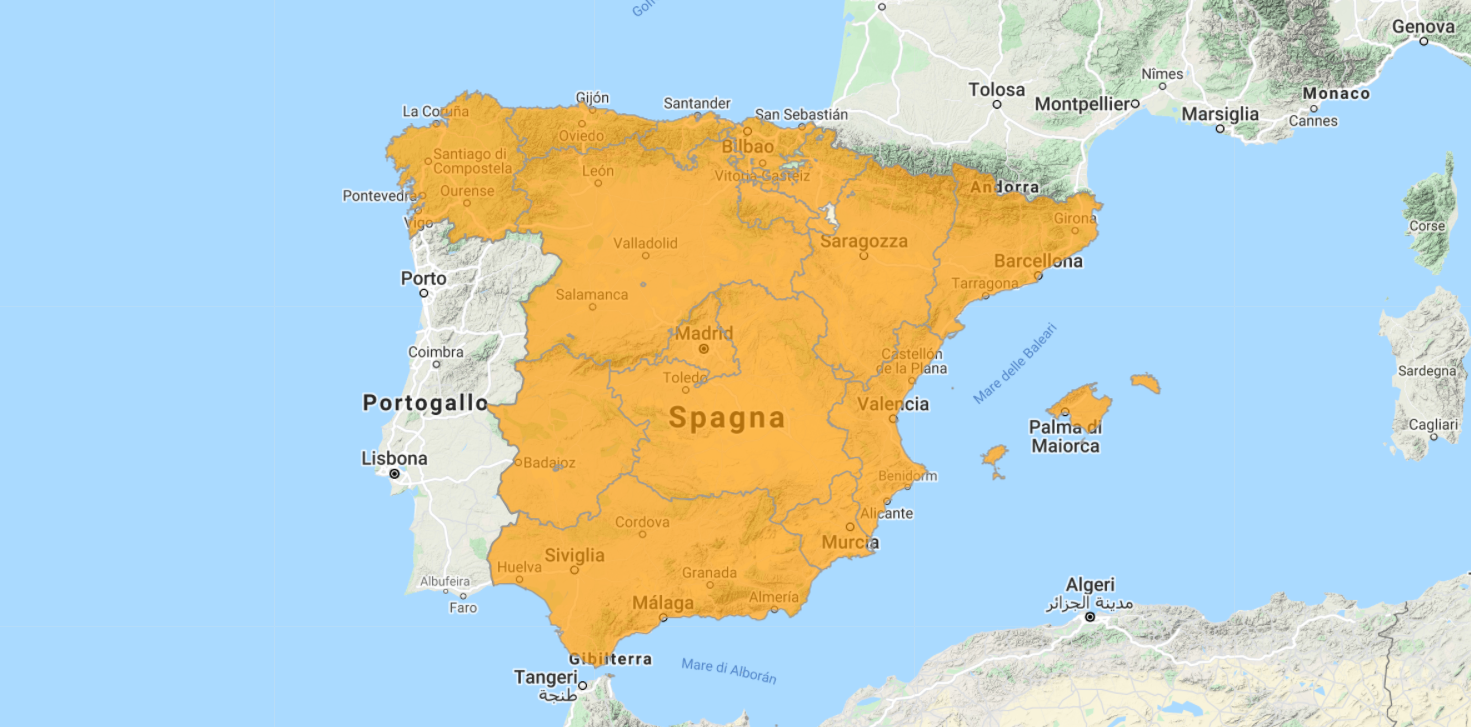 Aggiornamento uGeo Spagna