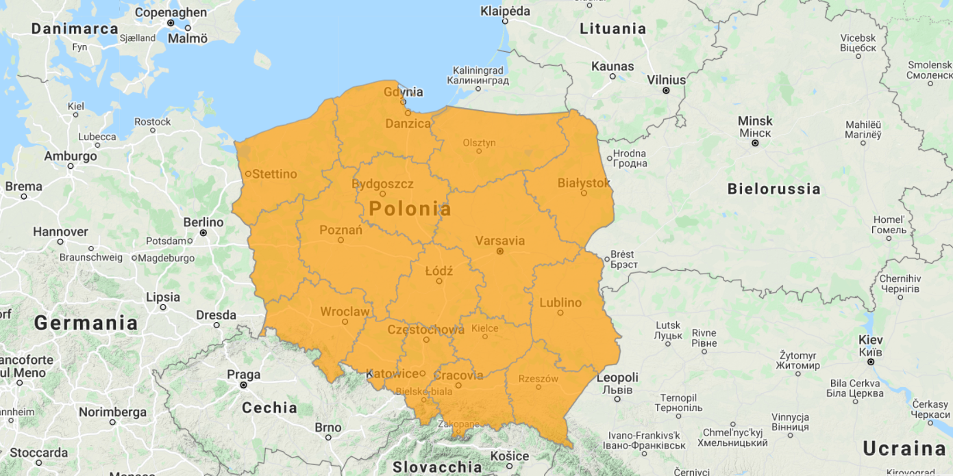 Aggiornamento uGeo Polonia