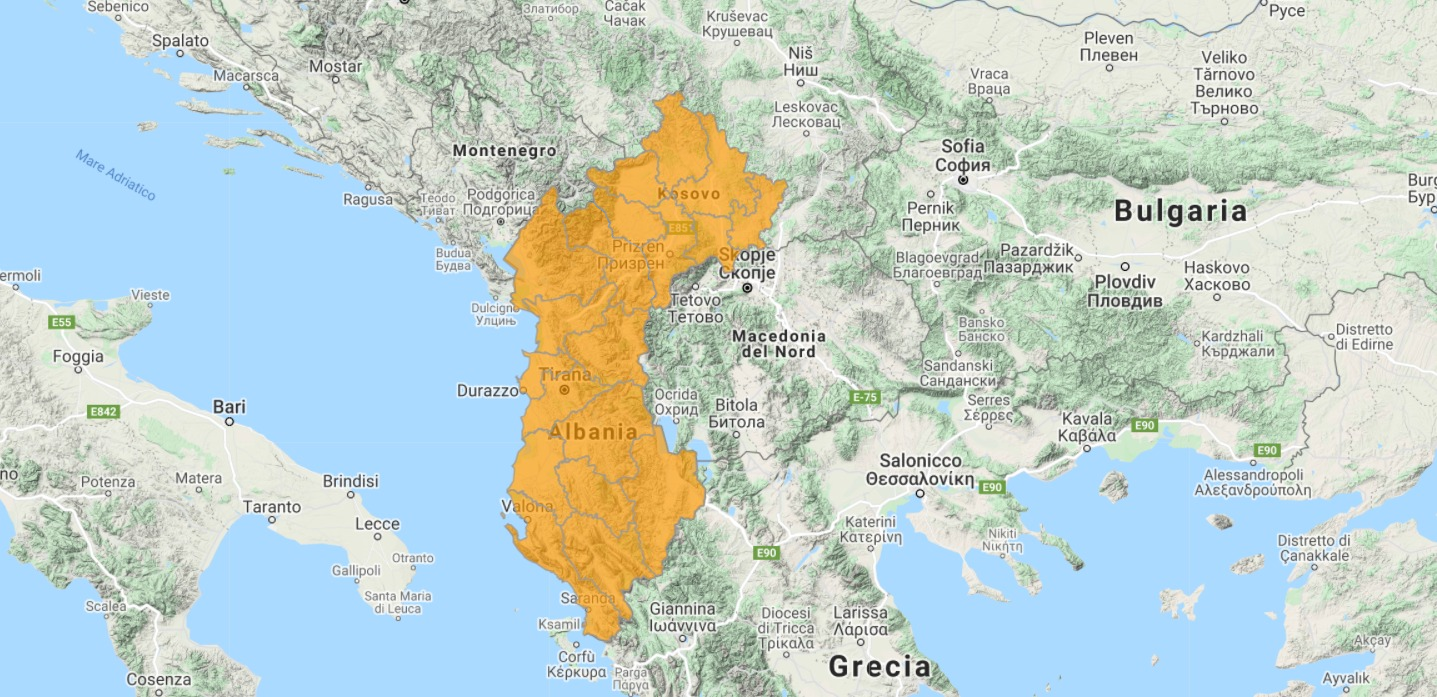 Aggiornamento uGeo Albania e Kosovo