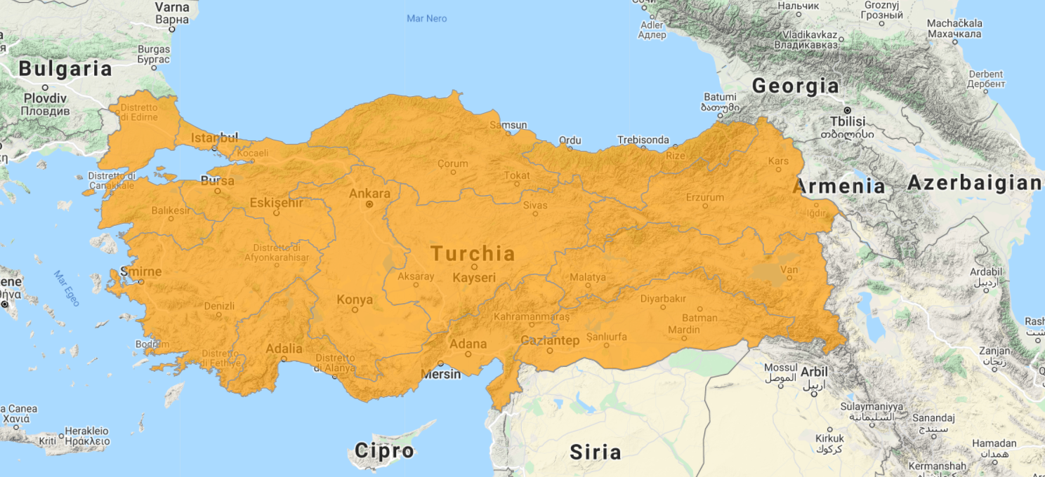 Aggiornamento uGeo Turchia