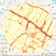 Busiest roads based on cellular data movements